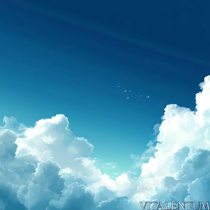 Peaceful Sky View AI Image