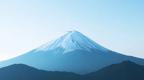 Snow Capped Mountain Serenity