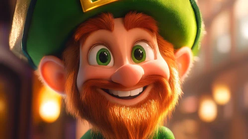 Whimsical Leprechaun Close-Up