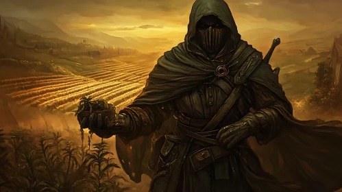 Mysterious Figure in the Countryside