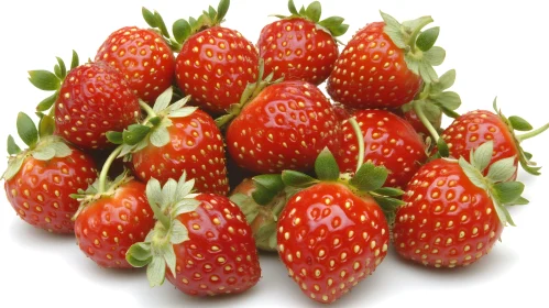 Pile of Ripe Red Strawberries