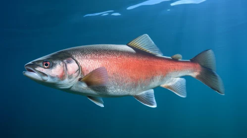 Majestic Fish Swim in Clear Waters: A Norwegian Nature Scene