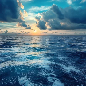 Peaceful Seascape at Sunset
