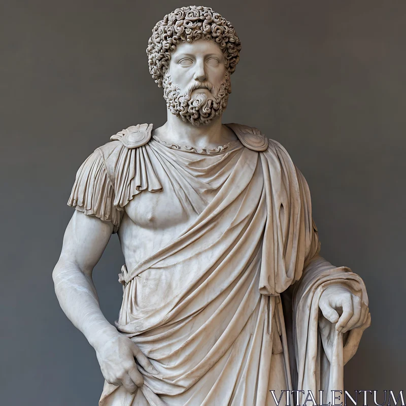 AI ART Ancient Sculpture of Dignified Man