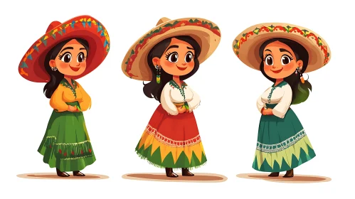 Traditional Mexican Cartoon Characters