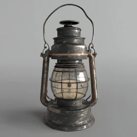 Vintage Lantern Showing Age and Weathering