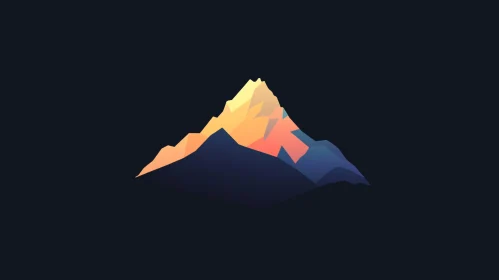 Minimalist Mountain Illustration