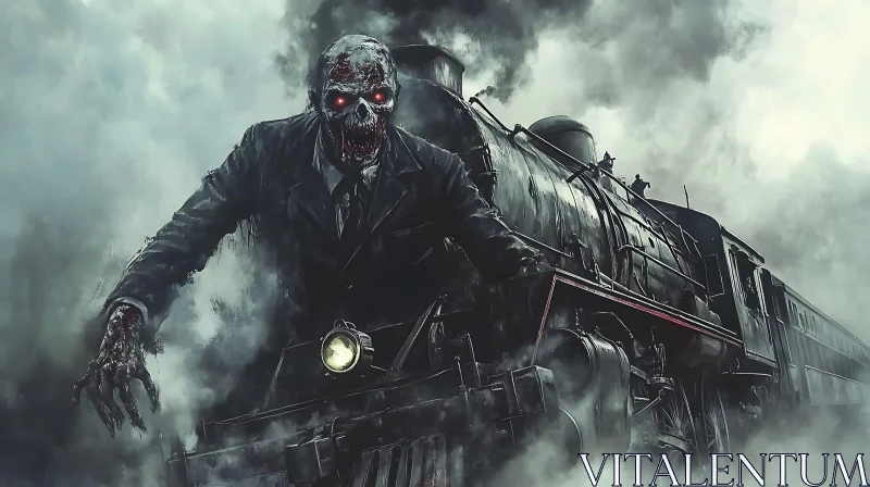 Undead Conductor: A Train to Terror AI Image