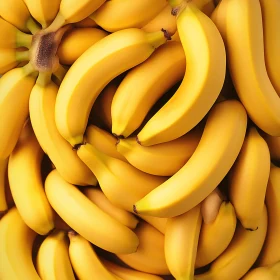 Ripe Bananas Pile Close-up View