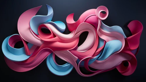 Abstract 3D Colorful Installations and Detailed Compositions