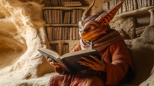 Fantasy Dragon Reading Book