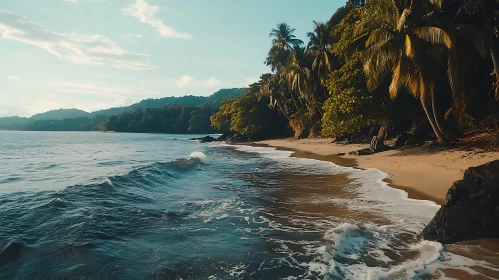 Seascape View of Tropical Beach Paradise