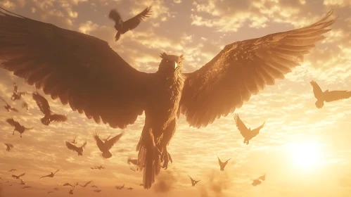 Golden Sunset Flight