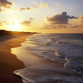 Tranquil Beach at Sunset