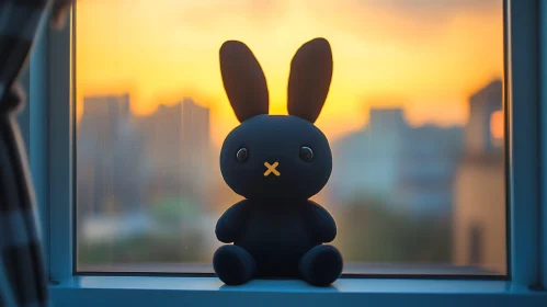 Rabbit Doll at Sunset