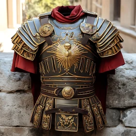 Ancient Roman Military Armor Detail
