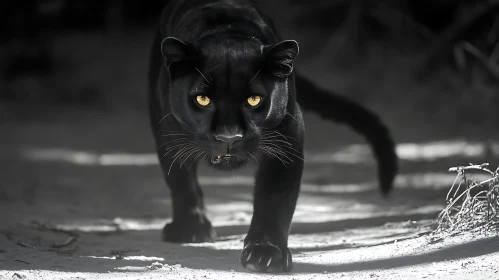 Panther's Gaze: A Study in Darkness