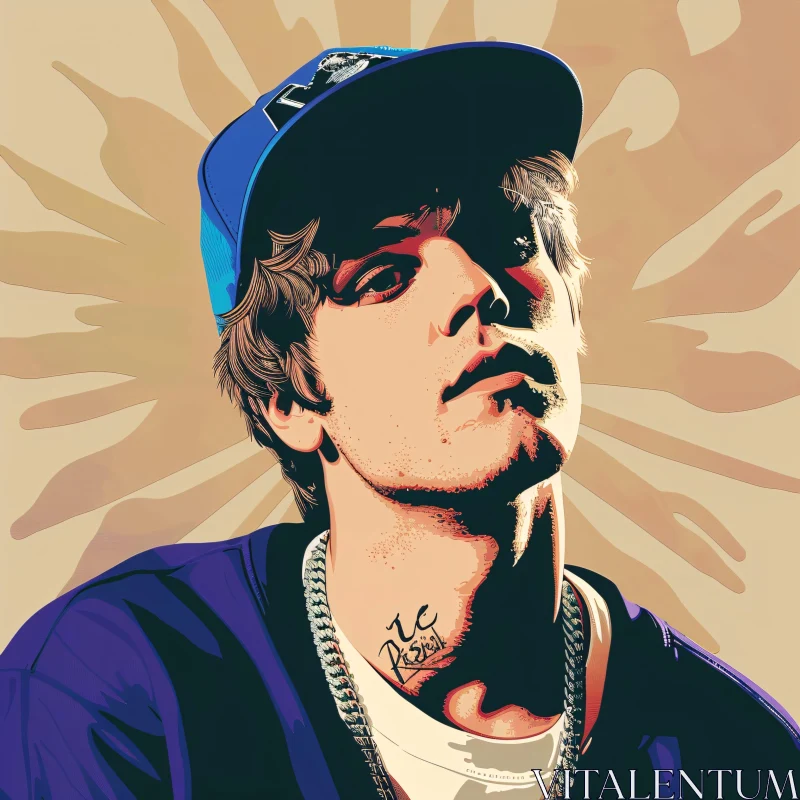 AI ART Justin Bieber Stylized Artwork