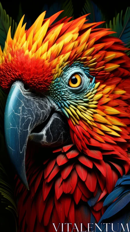 Vibrant Parrot: A Captivating Image of Wildlife AI Image