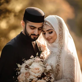 Serene Muslim Wedding Portrait