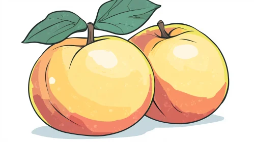 Fresh Peaches Digital Art