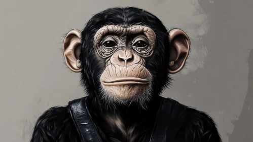 Chimpanzee Illustration Art