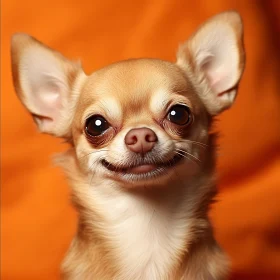 Chihuahua Dog with Large Eyes and Smile