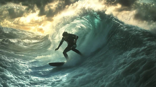 Ocean Wave Surfing Adventure