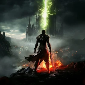 Medieval Warrior in a Fantasy World