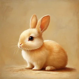 Adorable Cream Colored Rabbit