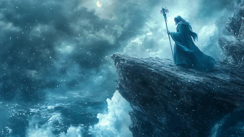 Wizard on Cliff Edge