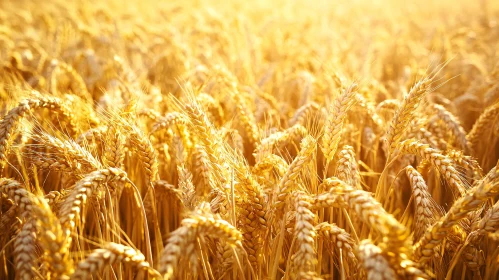 Sunlit Wheat Field