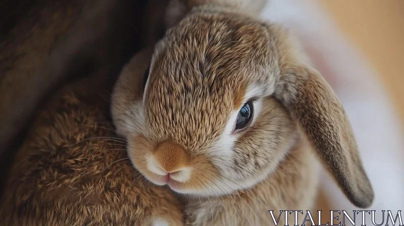 AI ART Close-up of a Cute Rabbit