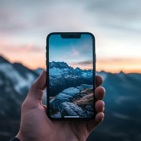 Mountain View on Mobile Screen