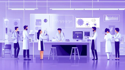 Medical Research Team in Science Lab