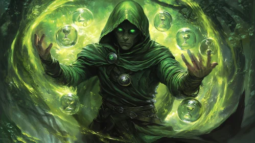 Mystic Green Energy Magic User