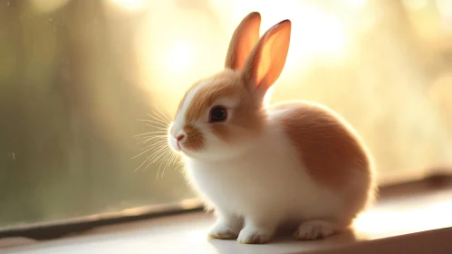 Rabbit in Sunlight, Cute Animal
