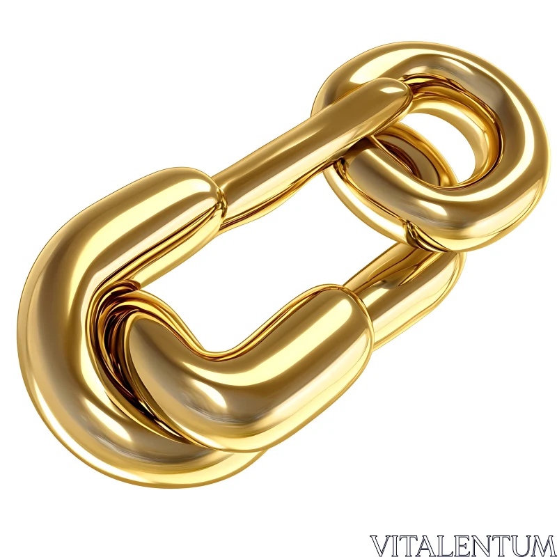 Intertwined Gold Chain Links AI Image