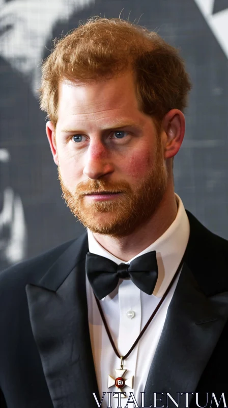 AI ART Elegant Portrait of Prince Harry