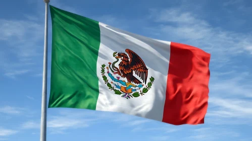 Patriotic Display: The Flag of Mexico