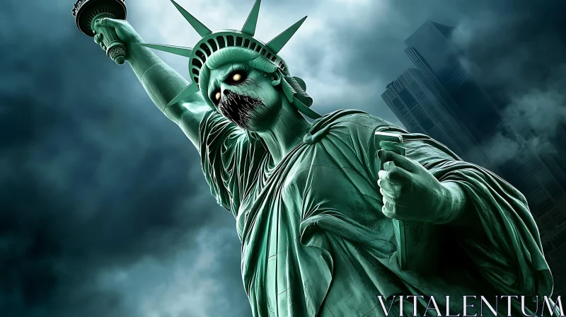 Statue of Liberty Zombie Apocalypse AI Image