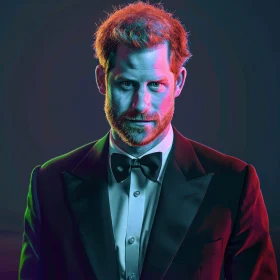 Prince Harry in Artistic Lighting