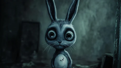 Melancholic Bunny with Soulful Eyes