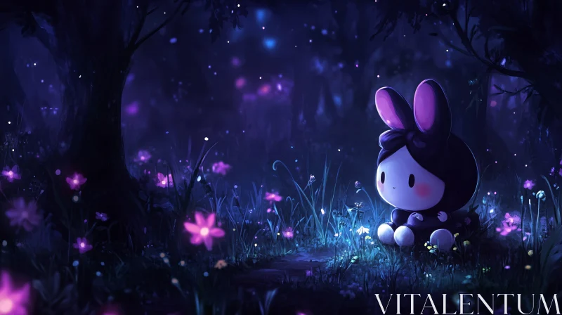 AI ART Bunny in a Magical Forest