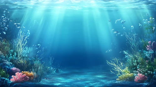 Sunlit Marine Ecosystem