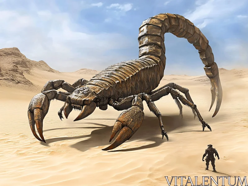 AI ART Colossal Desert Scorpion