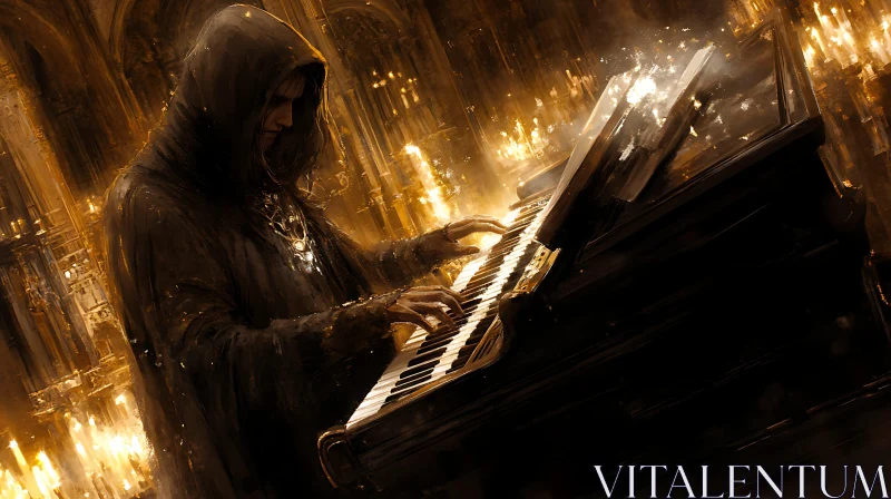 AI ART Gothic Piano Performance