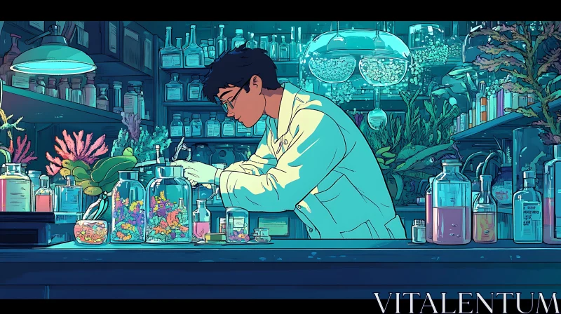 Laboratory Research Scene AI Image