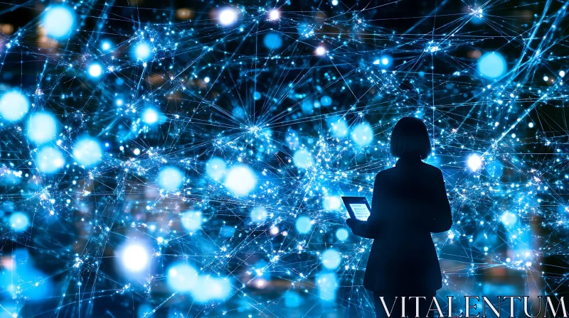 Data Network Silhouette