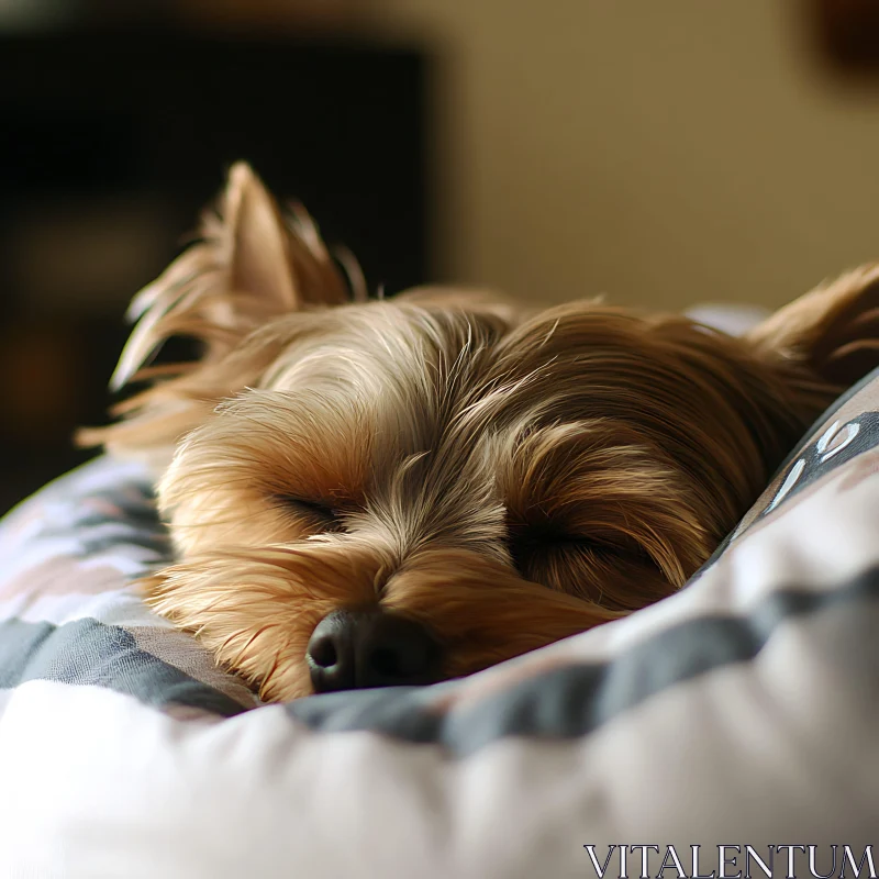 Serene Sleeping Dog Close-Up